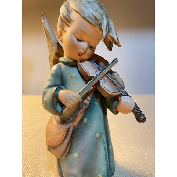 Hummel 7” Tall “Celestial Musician” Porcelain Angel Tmk 3, #188, REPAIRED - Picture 3 of 9